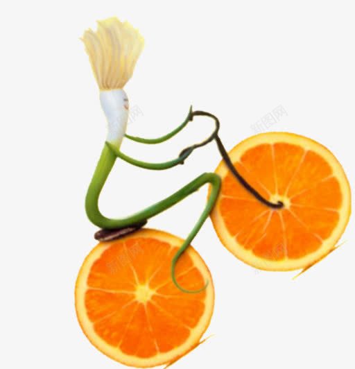 大葱骑着橙子png免抠素材_新图网 https://ixintu.com 一捆 图层 图案 大葱骑车 橙子 背景 装饰