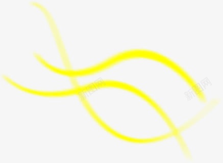 金色光效线条装饰png免抠素材_新图网 https://ixintu.com 线条 色光 装饰