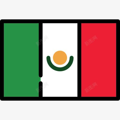 墨西哥图标png_新图网 https://ixintu.com 世界 国家 国旗 墨西哥国旗 民族