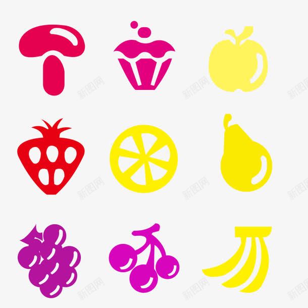 扁平化水果透明图标png_新图网 https://ixintu.com 扁平化 扁平化水果 水果 水果透明