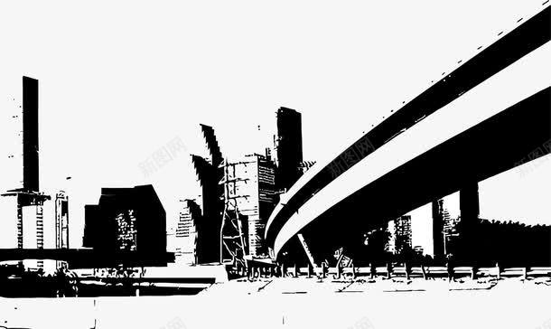 建筑png免抠素材_新图网 https://ixintu.com 免费矢量下载 几何城市 城市 多边形建筑 绘画