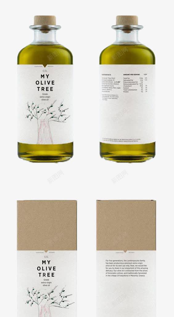 橄榄瓶包装png免抠素材_新图网 https://ixintu.com 包装 橄榄绿 瓶子 设计