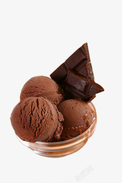 举行块球巧克力冰淇淋高清图片