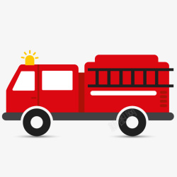 119消防车消防车手绘图标高清图片