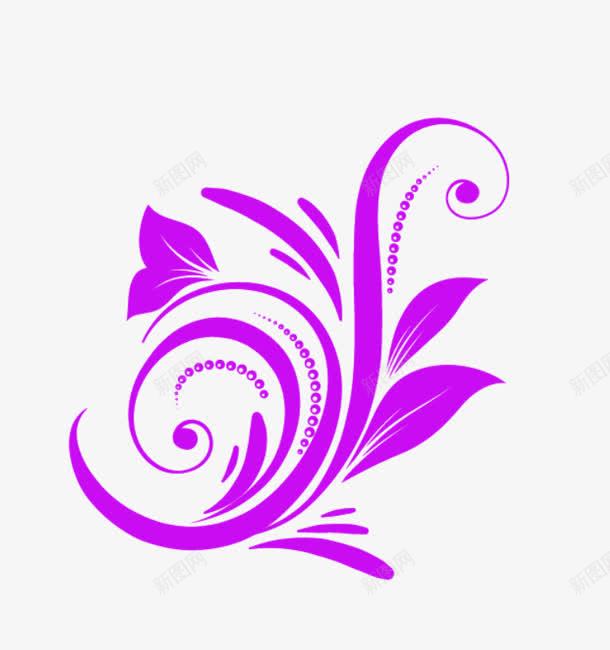 紫色花纹欧式花纹装饰png免抠素材_新图网 https://ixintu.com 欧式 紫色 花纹 装饰