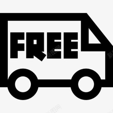 免费送货卡车商业运输图标图标