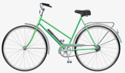绿色自行车素材