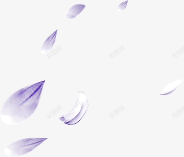 紫色飘扬花瓣海报效果png免抠素材_新图网 https://ixintu.com 效果 海报 紫色 花瓣 飘扬