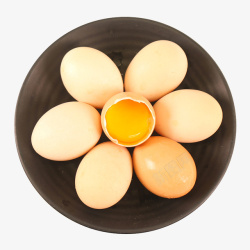 蛋白质食物产品实物一盘鸡蛋高清图片