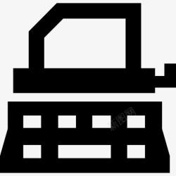 工作材料打字机图标高清图片