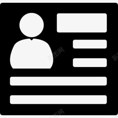 用户配置文件的方形按钮图标图标