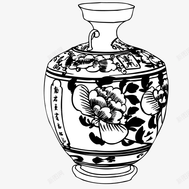 中国陶瓷矢量图ai免抠素材_新图网 https://ixintu.com 中国风 手工文化 陶瓷 矢量图