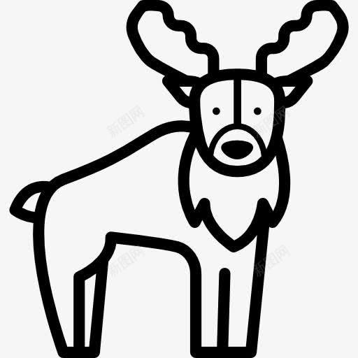 Moose图标png_新图网 https://ixintu.com 动物 动物园 动物王国 哺乳动物 野生动物 驼鹿