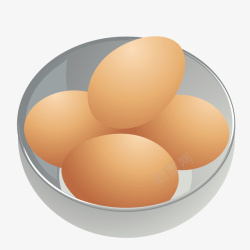 承装一碗鸡蛋矢量图高清图片