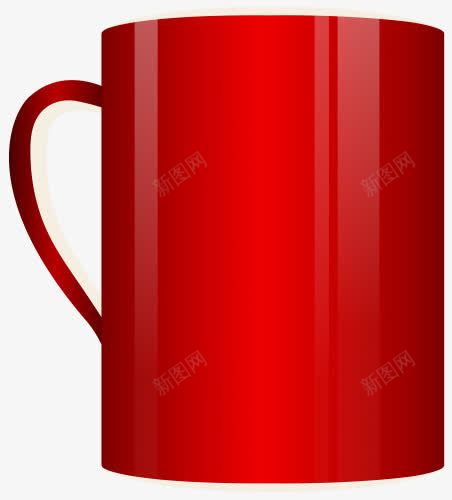 红色牙刷杯png免抠素材_新图网 https://ixintu.com 水杯 牙刷杯 红色 茶杯 陶瓷