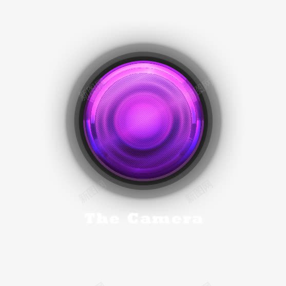 写实镜头png免抠素材_新图网 https://ixintu.com 炫幻 相机镜头 紫色