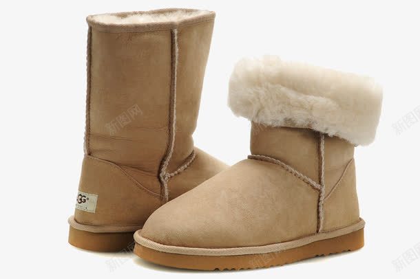 棕色的靴子png免抠素材_新图网 https://ixintu.com 产品实物 保暖 可爱的鞋子 棕色