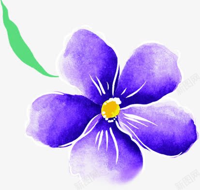 蓝色唯美花朵手绘花纹png免抠素材_新图网 https://ixintu.com 花朵 花纹 蓝色 设计