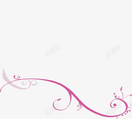 粉色线条花纹海报png免抠素材_新图网 https://ixintu.com 海报 粉色 线条 花纹