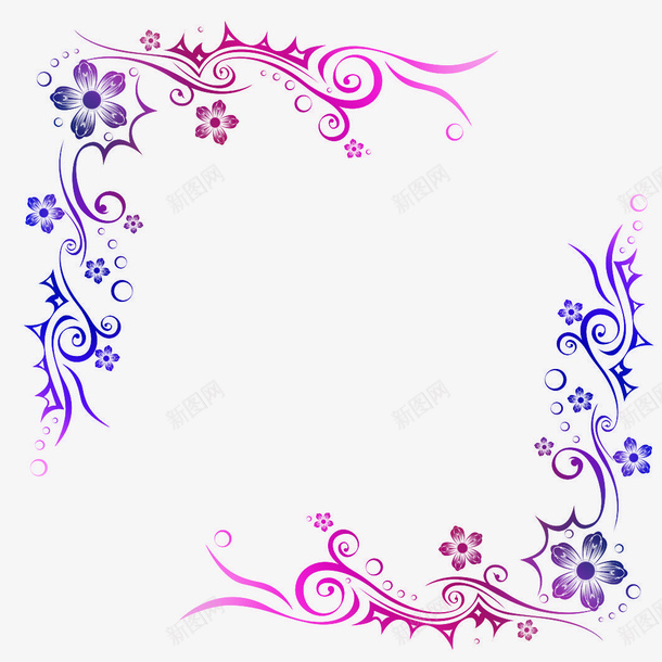 手绘紫色花朵背景图案png免抠素材_新图网 https://ixintu.com 图案 手绘 手绘紫色花朵背景图案 紫色 背景 花朵