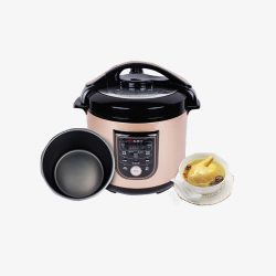 煲汤电器粉色电烧锅煲汤高清图片
