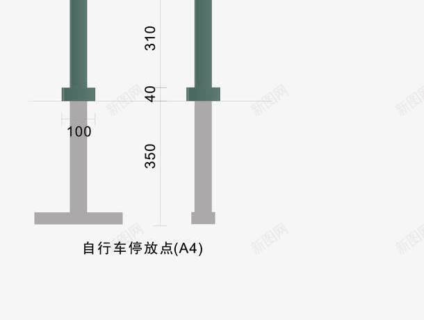 自行车停放处导视牌png免抠素材_新图网 https://ixintu.com 停放 停放处 导视牌 自行车 自行车停放