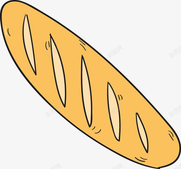 黄色的手绘面包png免抠素材_新图网 https://ixintu.com PNG 手绘 面包 黄色