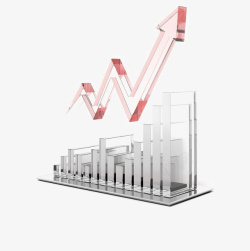 透明3D质感金融元素素材