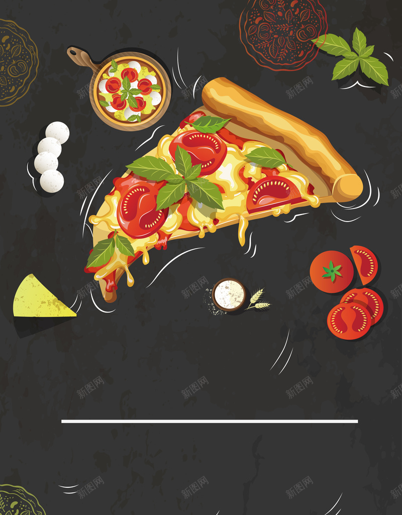 卡通披萨背景矢量图ai设计背景_新图网 https://ixintu.com 卡通 披萨 活动 海报 番茄 美食 背景 餐厅 矢量图