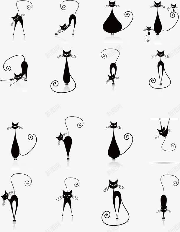 创意黑猫png免抠素材_新图网 https://ixintu.com 创意 卡通 黑猫