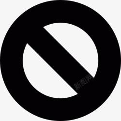 擅语言表达禁止标志图标高清图片