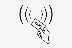 刷卡刷卡区指示标志高清图片