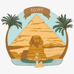埃及金字塔矢量图素材