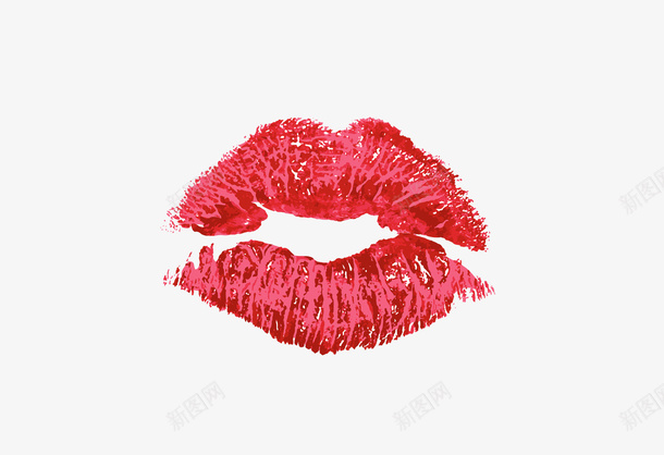红色唇印png免抠素材_新图网 https://ixintu.com PNG图形 PNG装饰 嘴唇 手绘 红色 装饰