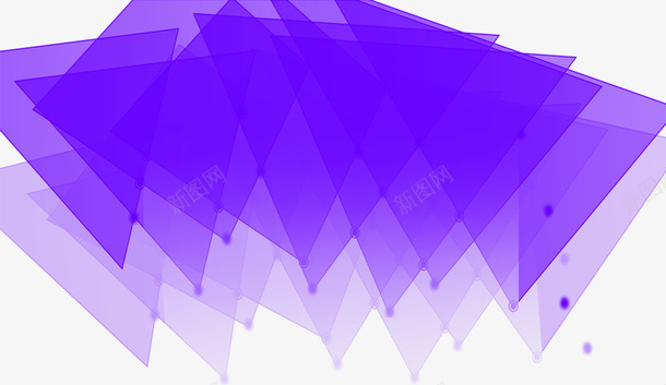 紫色渐变三角形海报png免抠素材_新图网 https://ixintu.com 三角形 海报 渐变 紫色
