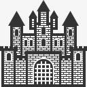 城堡建筑物图标png_新图网 https://ixintu.com 剪影 图标 城堡 建筑