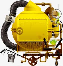 黄色工业发动车黄色工业发动车矢量图高清图片