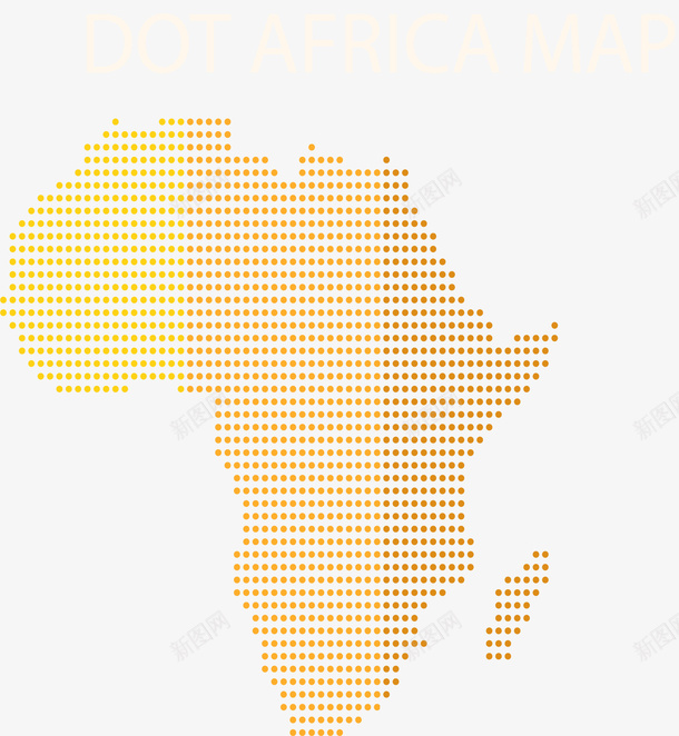 黄色波点非洲地图矢量图ai免抠素材_新图网 https://ixintu.com 地图 矢量png 非洲 非洲地图 黄色地图 黄色波点地图 矢量图
