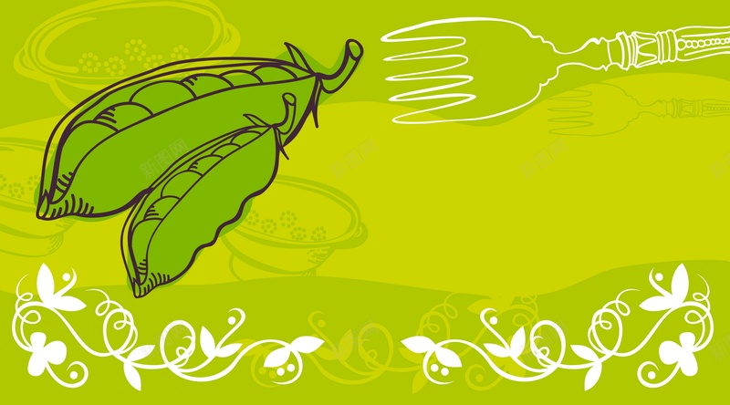 扁豆蔬菜矢量图ai设计背景_新图网 https://ixintu.com 卡通 扁豆 手绘 童趣 绿色 蔬菜 豆角 黄色 矢量图