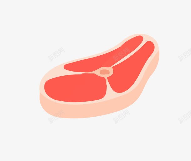 鲜肉png免抠素材_新图网 https://ixintu.com ai格式 冷鲜 扁平设计 烤肉 生肉 肉 肉类 肉食 食物