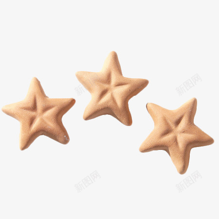 星星形状的饼干png免抠素材_新图网 https://ixintu.com 好吃的 形状 星星 饼干