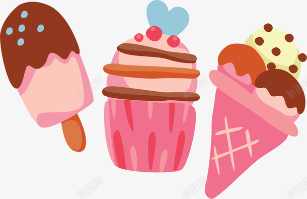 美味粉色冰激凌蛋糕矢量图ai免抠素材_新图网 https://ixintu.com 冰激凌 矢量png 粉红色 粉色冰激凌 粉色蛋糕 蛋糕 矢量图