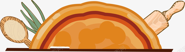 简约黄色大饼png免抠素材_新图网 https://ixintu.com 勺子 小清新大饼 水彩 简约大饼 黄色大饼 黄色擀面杖
