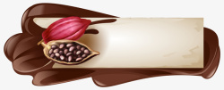 巧克力边框矢量图素材