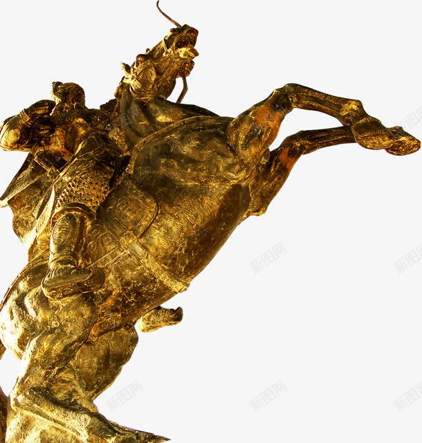 青铜器雕塑png免抠素材_新图网 https://ixintu.com 奔腾 烈士 纪念 马匹