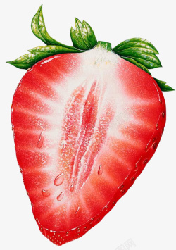 一半草莓草莓一半高清图片