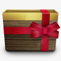 金色的圣诞礼物盒图标png_新图网 https://ixintu.com 图标 圣诞礼物 金色