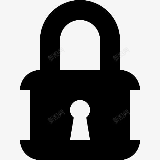 挂锁闭锁孔图标png_新图网 https://ixintu.com 保护 安全 封闭 工具 工具和用具 挂锁 锁 锁孔 锁定