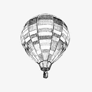 灰色的热气球png免抠素材_新图网 https://ixintu.com png图形 png装饰 手绘 灰色 热气球 装饰