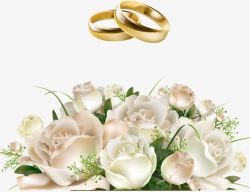 新娘手捧玫瑰花花戒指素材